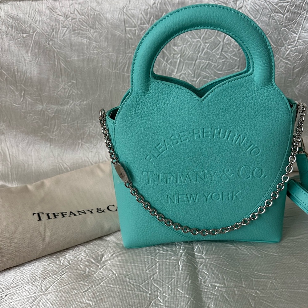 Tiffany & Co. Aqua Mini Bag with Chain